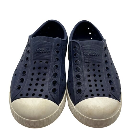 Native Jefferson Navy Blue Perforated Slip-On Shoes Size 9 - Picture 5 of 7
